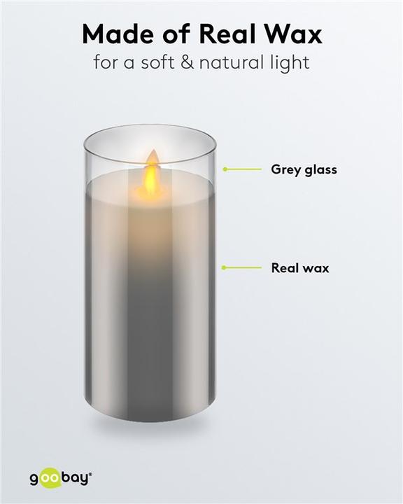 Produktbild Goobay LED-Echtwachs-Kerze (1 x)