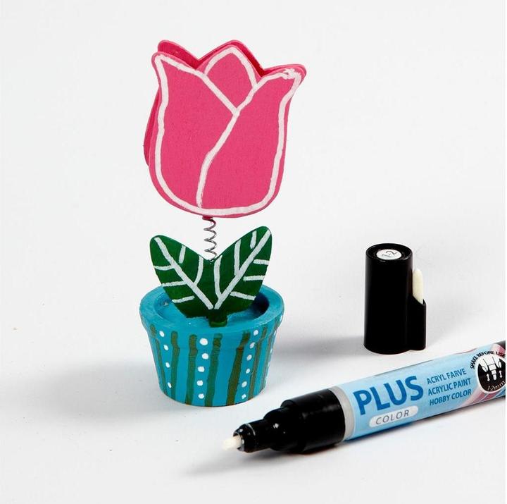 Produktbild Creativ Company Versier je Houten Memoclip Bloem, 10st.