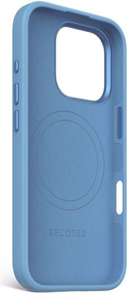 Produktbild Decoded AntiMicrobial Silicone Backcover with MagSafe for iPhone 16 Pro - Blue (Apple iPhone 16 Pro)