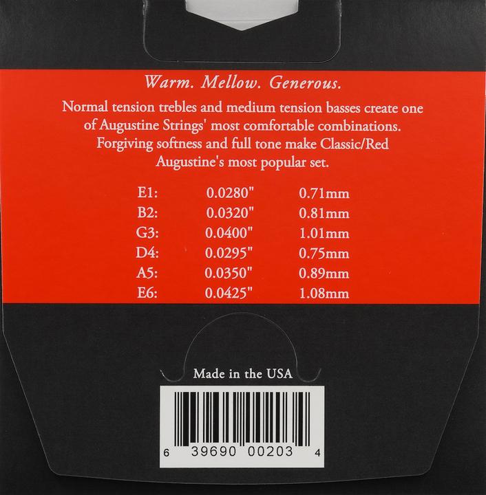 Produktbild Augustine Classic Red Medium (6 x, Gitarre, 0.03")