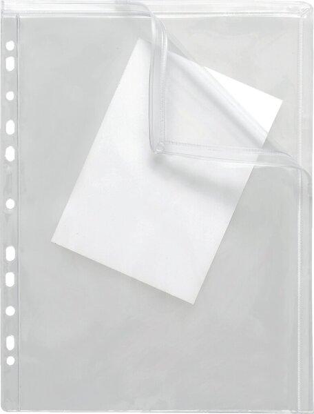 Produktbild Foldersys Doppel-Gleitverschlussbeutel, DIN A4, Abheftrand EURO-Lochung, farblos, (H x B) 315 x 223/238 mm, 10 (1 x)