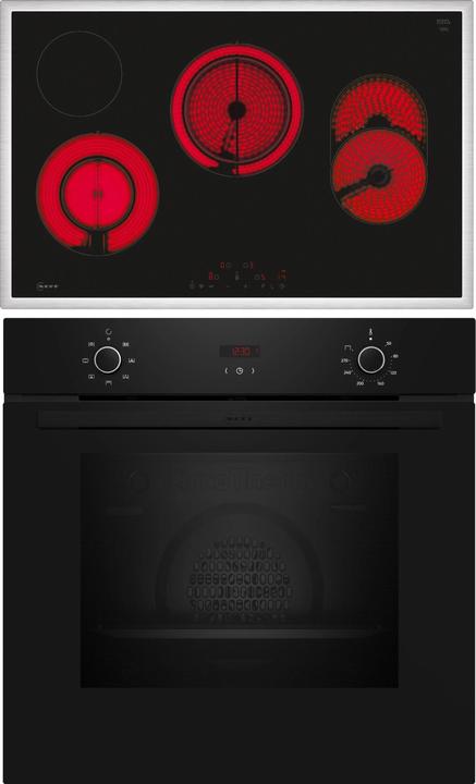 Image du produit Neff Ensemble four, encastrable, B1CCC0AK3 + T18SDH9L0, Four, Plaque de cuisson électrique, BX38B0