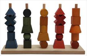 Image du produit Wooden Story Rainbow Stacking Toy (Anglais)