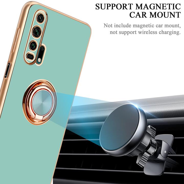 Actual product image Cadorabo Case for Honor 20 PRO in TPU with camera protection and ring LM089 Style (Honor 20 Pro)