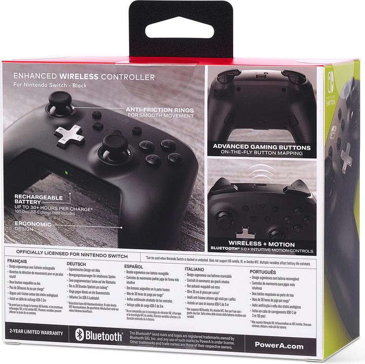 Immagine prodotto PowerA Manette Sans-Fil Noir NS (Switch)