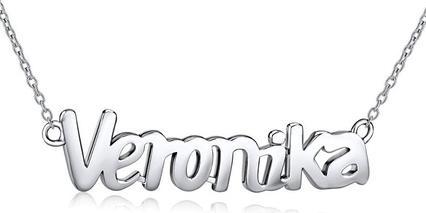 Silvego Silver necklace with the name Veronika JJJ1862-VER