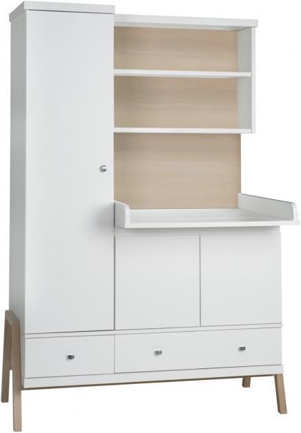 Schardt Kombination Holly Nature Schrank mit Wickelkommode (131.50 cm)