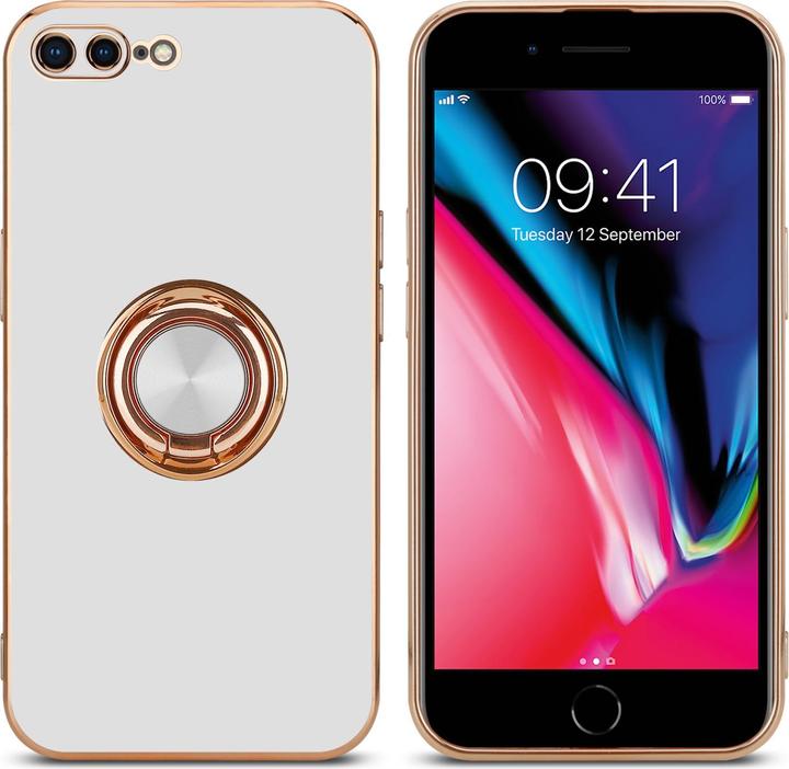 Immagine prodotto Cadorabo Custodia per Apple iPhone 7 PLUS / 7S PLUS / 8 PLUS in TPU con protezione della fotocamera e anello (Apple iPhone 7 Plus, Apple iPhone 7s Plus)
