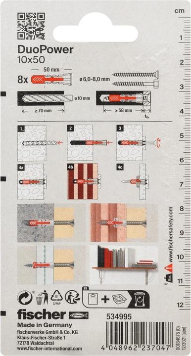 Produktbild Fischer SB Nylondübel Duopower (8 Stk.)
