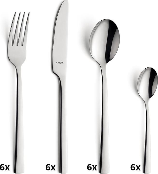 Produktbild Amefa MANILLE Besteckset 24-teilig (24 Stück, Besteck Set)