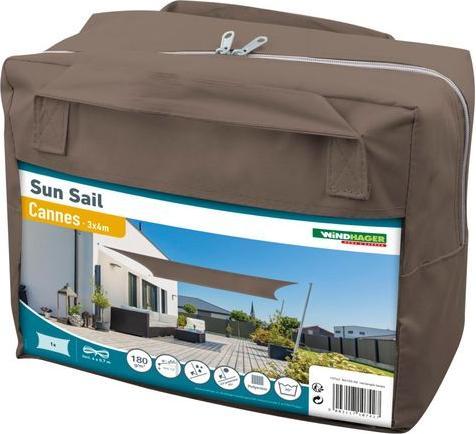 Produktbild Windhager Sun Sail CANNES Rechteck (3 x 4 m)