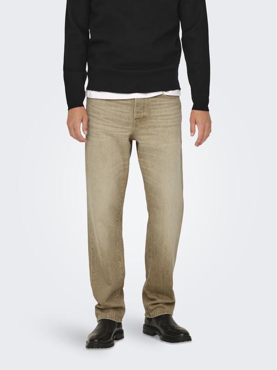 Actual product image Only & Sons Onsedge Straight Beige 2140 Tai Dnm Noos (W31/L32)