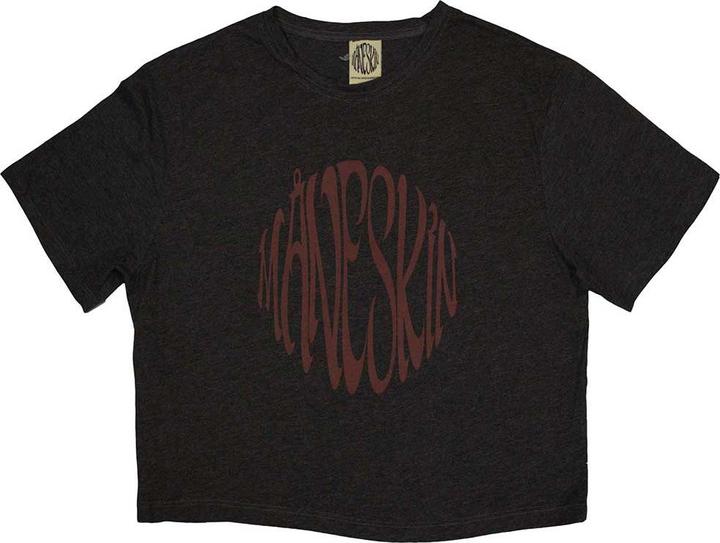 Maneskin Warped Logo Crop Top (Girlie)