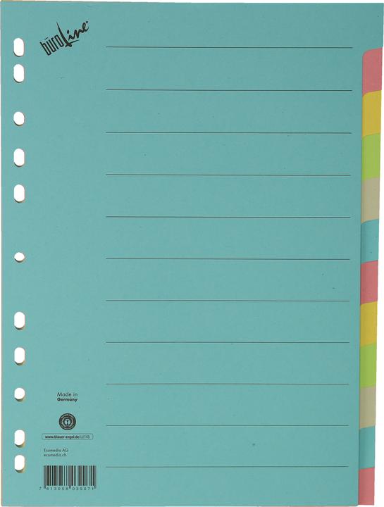 Produktbild BüroLine Kartonregister bunt A4