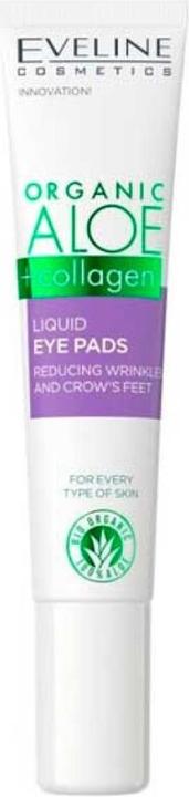 Eveline Organic Aloe + Collagen Liquid Eye Pads Reducing Wrinkles And Crow'S Feet 20Ml (20 ml)