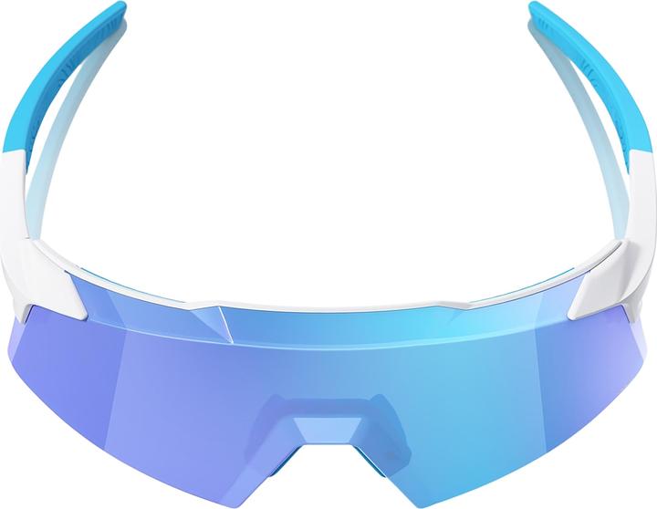 Immagine prodotto 100% Aerocraft - Bianco opaco - Lente a specchio blu HiPER (Bianco opaco, Blu HiPer)