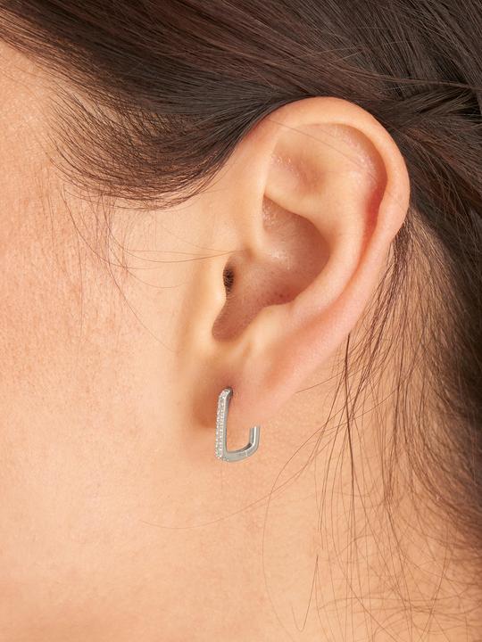Immagine prodotto Ania Haie Orecchini Glam a cerchio ovale in argento 925 (Argento 925)