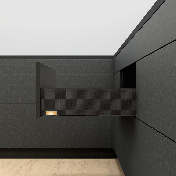 Produktbild Blum LEGRABOX special edition Dekorelement Höhe K, NL 500 mm, Carbon Look