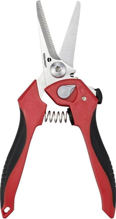Immagine prodotto Toolcraft TO-9625917 Forbici universali 205 mm rosse, nere (20.50 cm)
