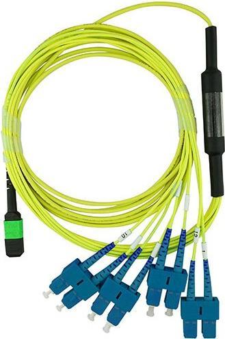 Actual product image BlueOptics Fibre optic MPO/4xSC breakout cable G.657.A1 singlemode 3 metres (3 m)