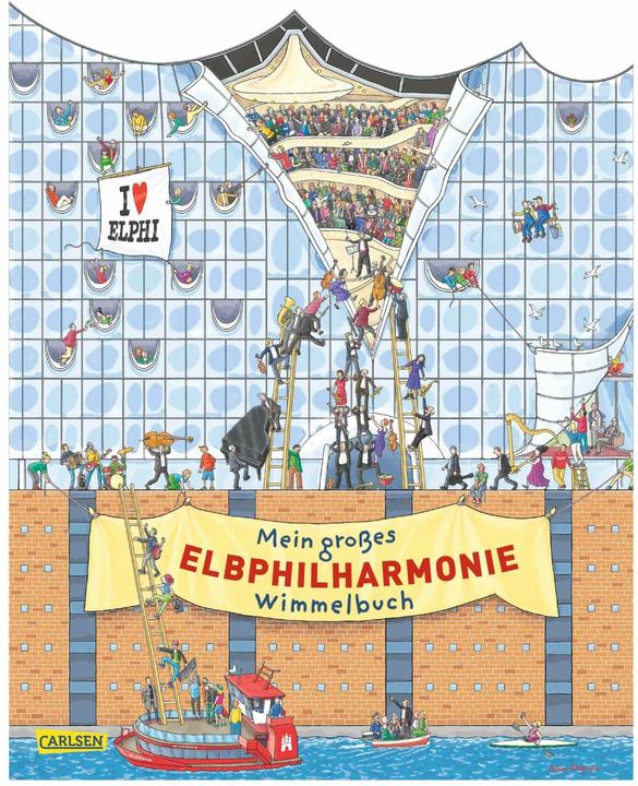 Mein grosses Elbphilharmonie-Wimmelbuch (German, Achim Ahlgrimm, 2017)