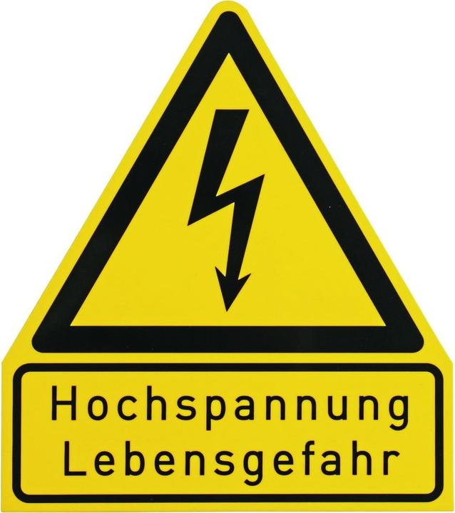 Produktbild Dehn WHS HS LG WuH-Schild Hochspannung - Lebensgefahr Werkstoff: Kunststoff