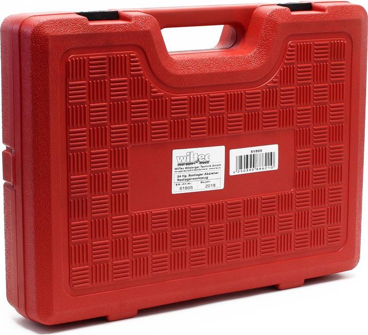 Produktbild Wiltec Radlager Werkzeug Satz 24tlg 55-88 mm Radlagerabzieher Vorderradlager Box