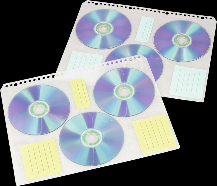 Image du produit Hama 1x10 pochettes d'index pour CD-ROM