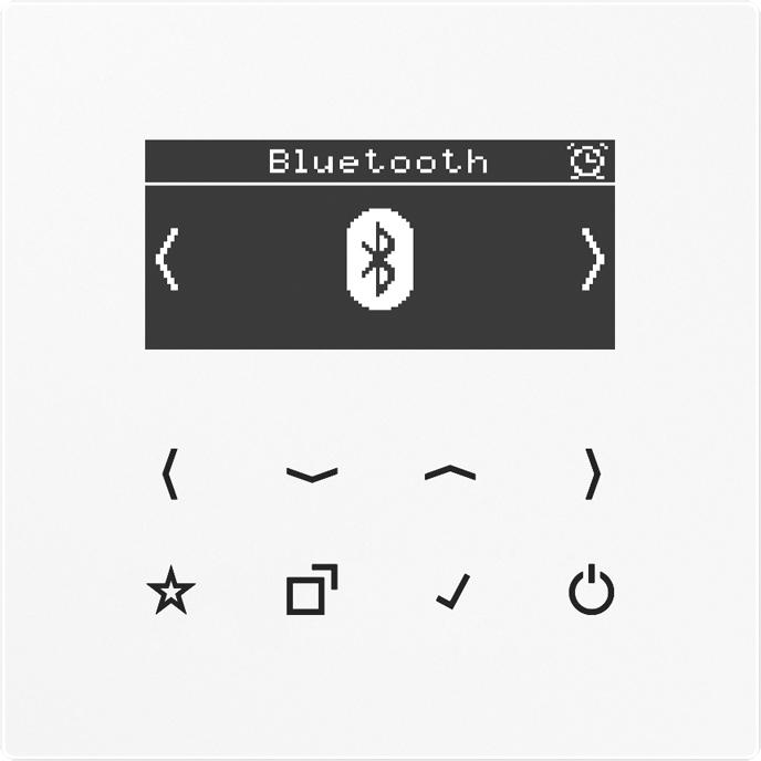 Actual product image JUNG Smart Radio DABLSBTWW DAB+ w. Bluetooth (VHF, DAB+, Bluetooth)