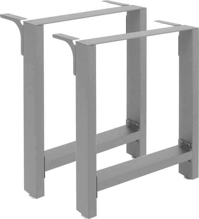Immagine prodotto Wiltec Runner da tavolo 64x40cm grigio verniciato a polvere Telaio del tavolo Gambe da tavolo Tavolo