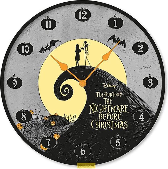 Actual product image Pyramid Orologio Muro Nightmare Before Xmas Jack Sally Clock 25cm (25 cm)