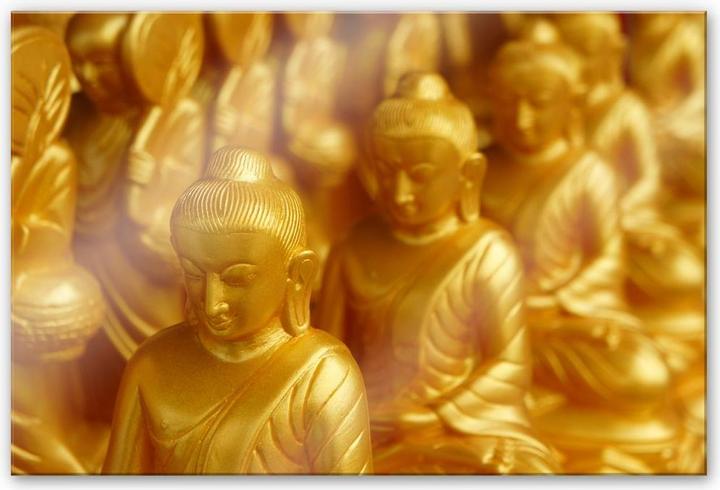Produktbild Trenddeko Golden Buddha (150 x 100 cm)