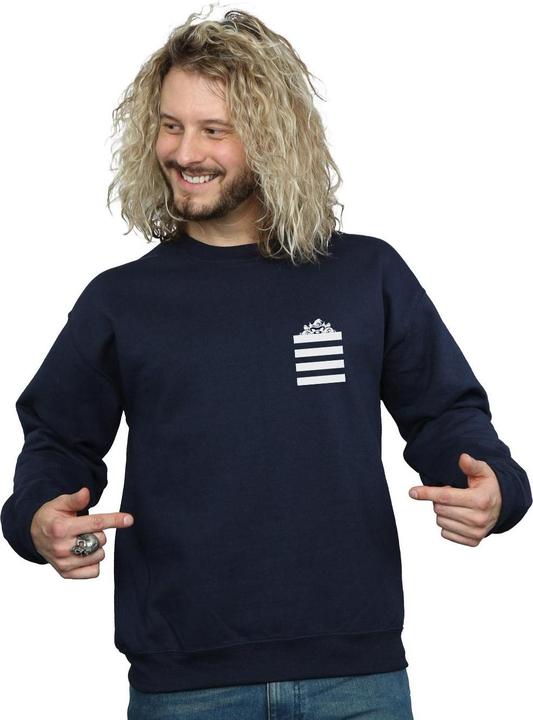 Looney Tunes Taz Stripes Faux Pocket Sweatshirt (M)