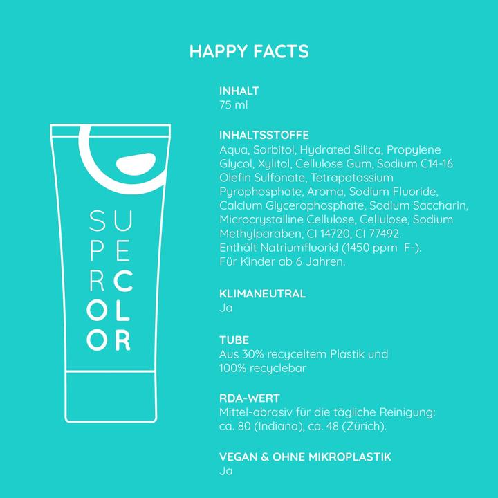Actual product image happybrush Toothpaste SuperColor, 75 ml (75 ml)