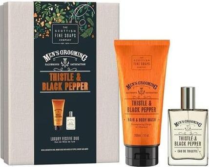 Immagine prodotto Scottish Fine Soaps Set regalo per uomo a base di pepe nero e cardo mariano (Sapone liquido, 200 ml)