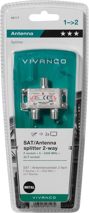 Produktbild Vivanco Universal Antennenverteiler (Verteiler und Abzweiger)