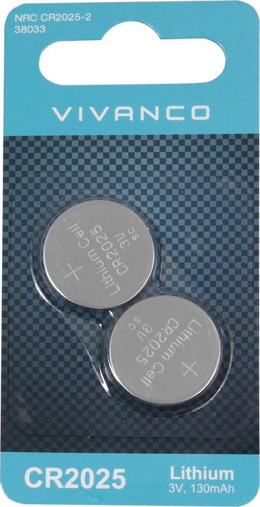 Vivanco NRC CR2025-2 (2 pz., CR2025, 130 mAh)
