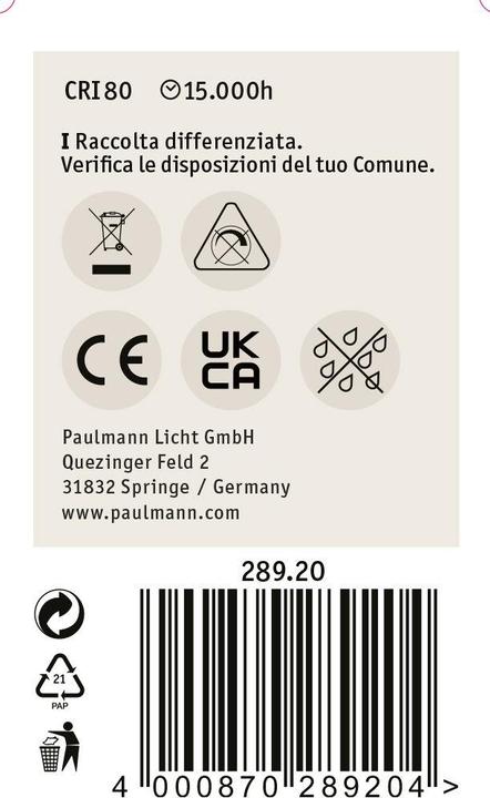 Produktbild Paulmann Tropfen (E27, 4.80 W, 470 lm, 1 x, F)