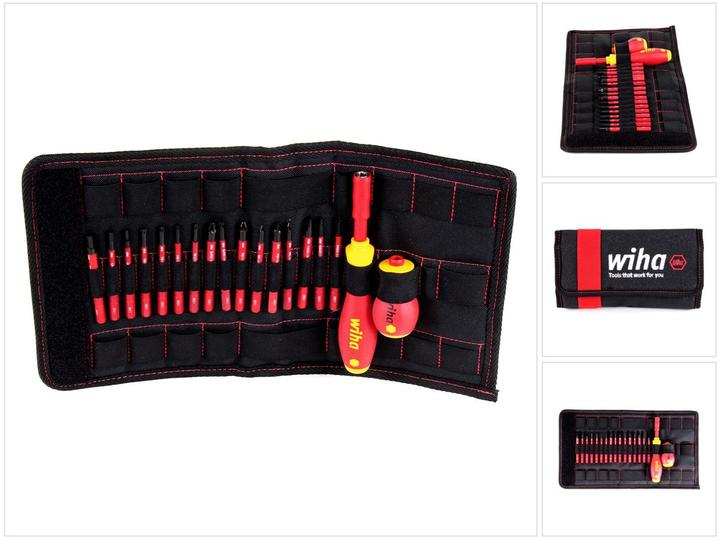 Produktbild Wiha Schraubendreher und Bit Set (Schlitzschrauben, Innensechskant, Torx (TX), Pozidriv-Kreuzschlitz (PZ), Phillipps-Kreuzschlitz (PH))
