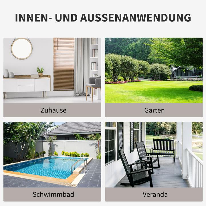 Produktbild Outsunny 3 - Sitzer Rattansofa mit Kissen