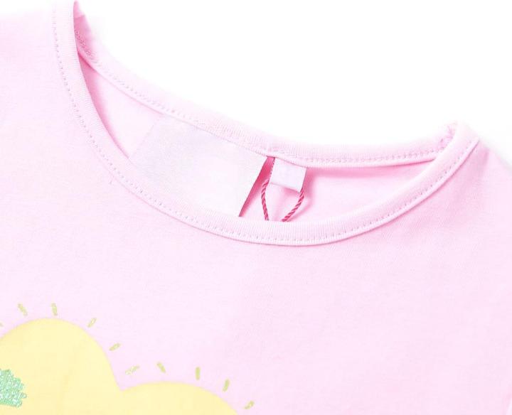 Immagine prodotto VidaXL T-shirt per bambini rosa chiaro 116,Materiale: 95% cotone. 5 (116)