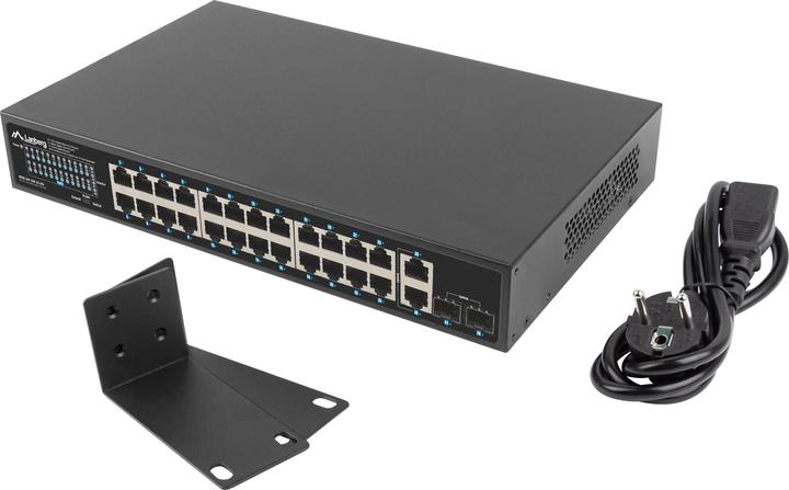 Produktbild Lanberg RSGE-24P-2GE-2S-250 network switch Unmanaged (26 Ports)