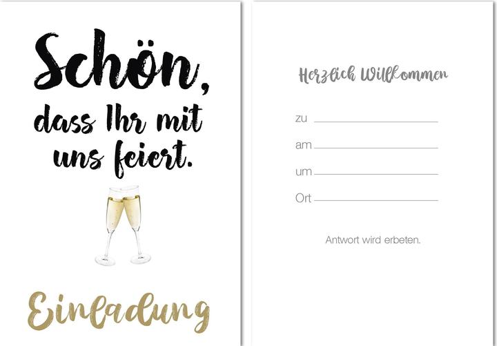 Produktbild Braun + Company Karte 5er-Pack Einladung Neutral (1 Stk.)