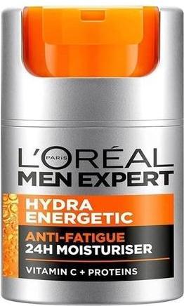 Immagine prodotto L'Oréal Paris L'Oreal Men Expert Hydra Idratante Anti-Fatica con Proteine e Vitamina C 50ml (50 ml, Crema da giorno)