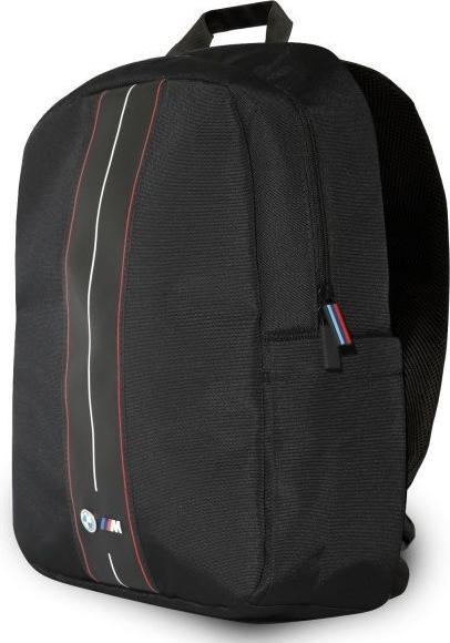 Actual product image BMW Backpack BMBP15COMPVSKR 16" Black Nylon Red Stripe