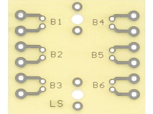 Produktbild Rademacher WR Prüfungsplatine nach IHK-Richtlinie Epoxyd (L x B) 40 mm x 37 mm 35 µm WR-Typ 925 1 St. (Platine)