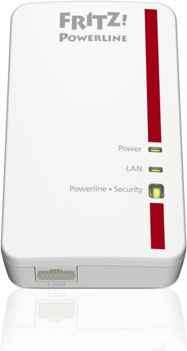 Actual product image AVM FRITZ!Powerline 1000E Set - contains 2x FRITZ!Powerline 1000E Adapter (1200 Mbit/s)