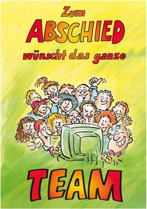 Produktbild ABC Abschiedskarte Vom Team A4 (1 Stk.)