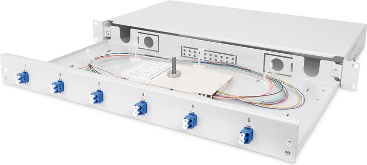 Produktbild Digitus LWL Spleissbox, bestückt, LC, OS2 (S/UTP, CAT8.1, 0.28 m)
