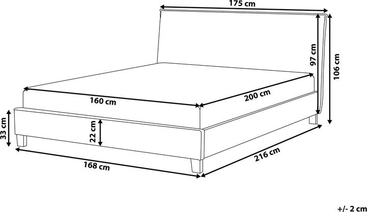 Actual product image Beliani Sennez (160 x 200 cm)